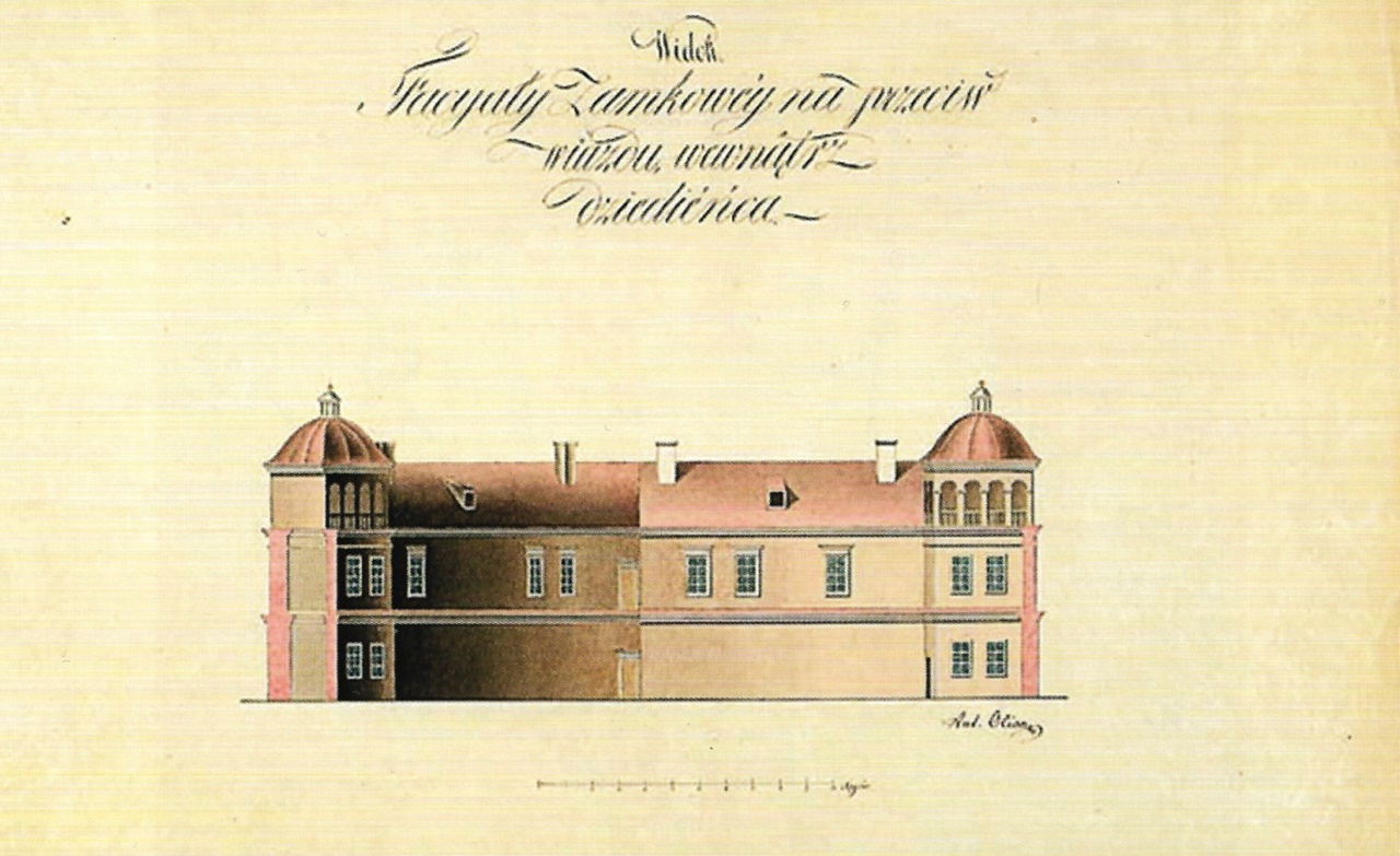 Замок у Мурованому у розрізі, 1814-1815 рр.