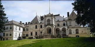 Палац Жевуських-Лянцкоронських в Роздолі. Фото 1939 року