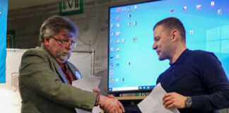 Підписання меморандуму про партнерство 12.11.2024 головою УФОТО Романом Метельським та директором ЛКП «Музей «Личаківський цвинтар» Павлом Богайчиком, світлини Софії Легін