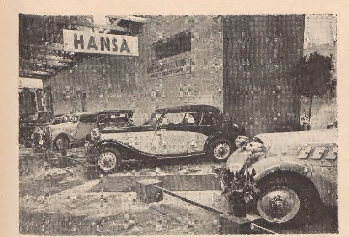 Виставка автомобілів «Hansa» на Східних Торгах, 1938 р.