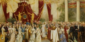 Бал у Львівській Ратуші на честь візиту цісаря Франца Йосифа I 1880 року.