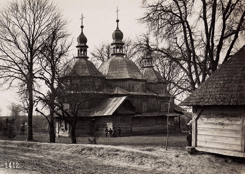 Деревʼяний храм в селі Хоробрів, 1914-1918 рр.
