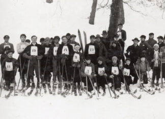 Перші українські лещетарські (лижні) змагання на кінокадрах 1929 р.