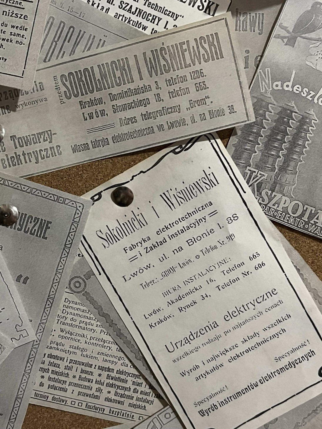 Реклама фірми Сокольніцького