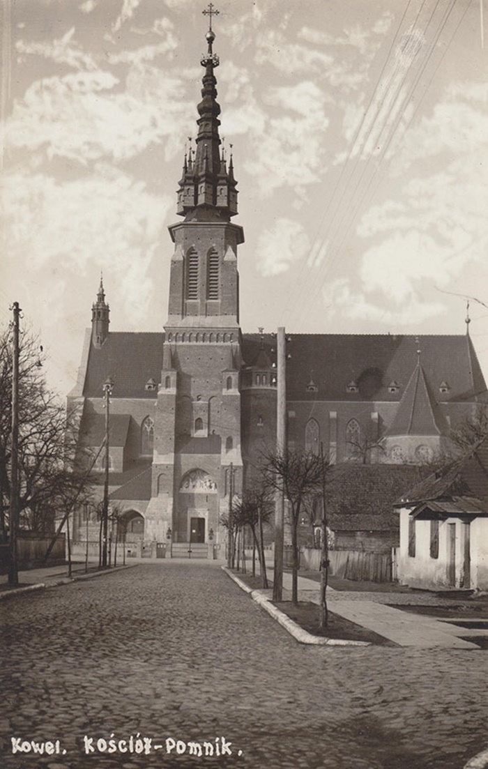 Костел-пам’ятник у Ковелі, фото після 1935 року 