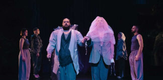 Фото з репетиції вистави “Жага”, світлила Христина Куч