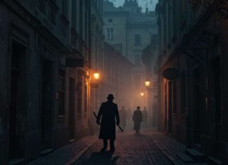 Ілюстративна сцена з життя львівьких грабіжників початку 20 століття