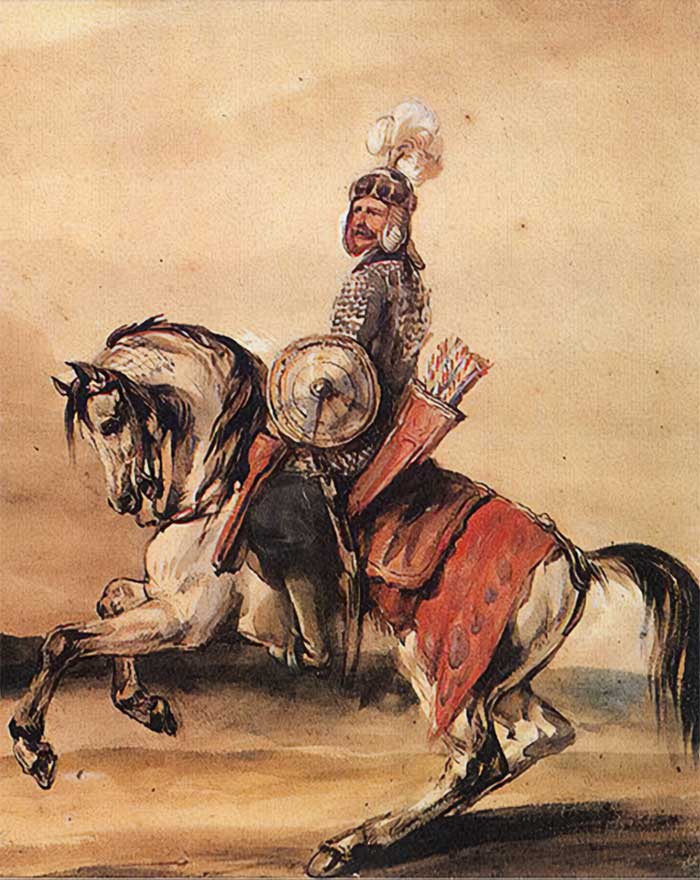 Так міг виглядати татарський вершник під час останнього нападу орди на Львів в лютому 1695 року