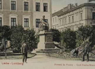 Пам'ятник Александрові Фредру у Львові, 1904 р., фот. Biblioteka Narodowa Polona Пам’ятник Александрові Фредру: мандри трьома містами #спадщина