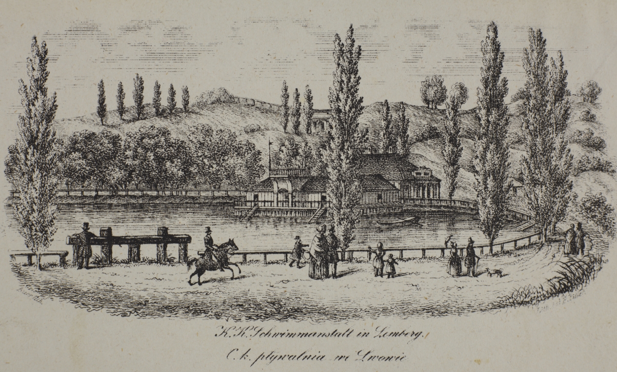 Львів, Військова школа плавання на Пелчинському ставі, XIX століття.