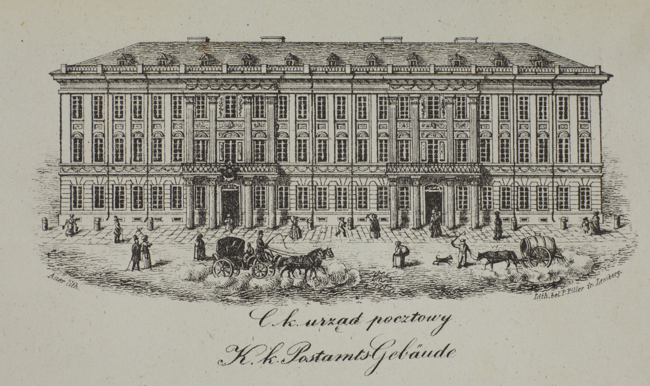 Поштова установа у Львові, XIX століття.