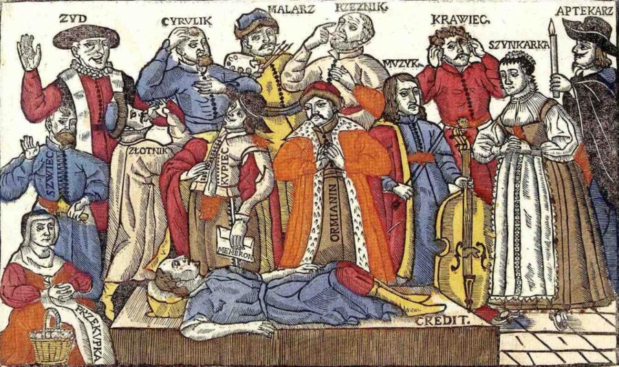 Художнє зображення вірменина серед населення Речі Посполитої. Фото з https://uk.wikipedia.org/