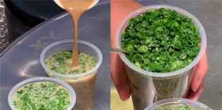 Лате зі свіжою цибулею