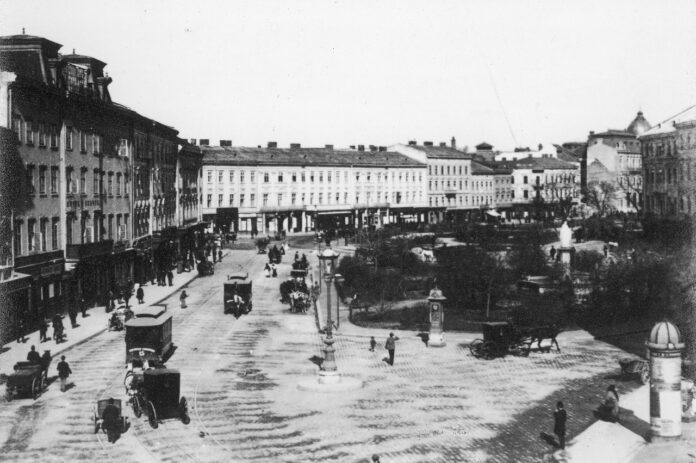 Марійська площа. Львів, 1880-ті рр.