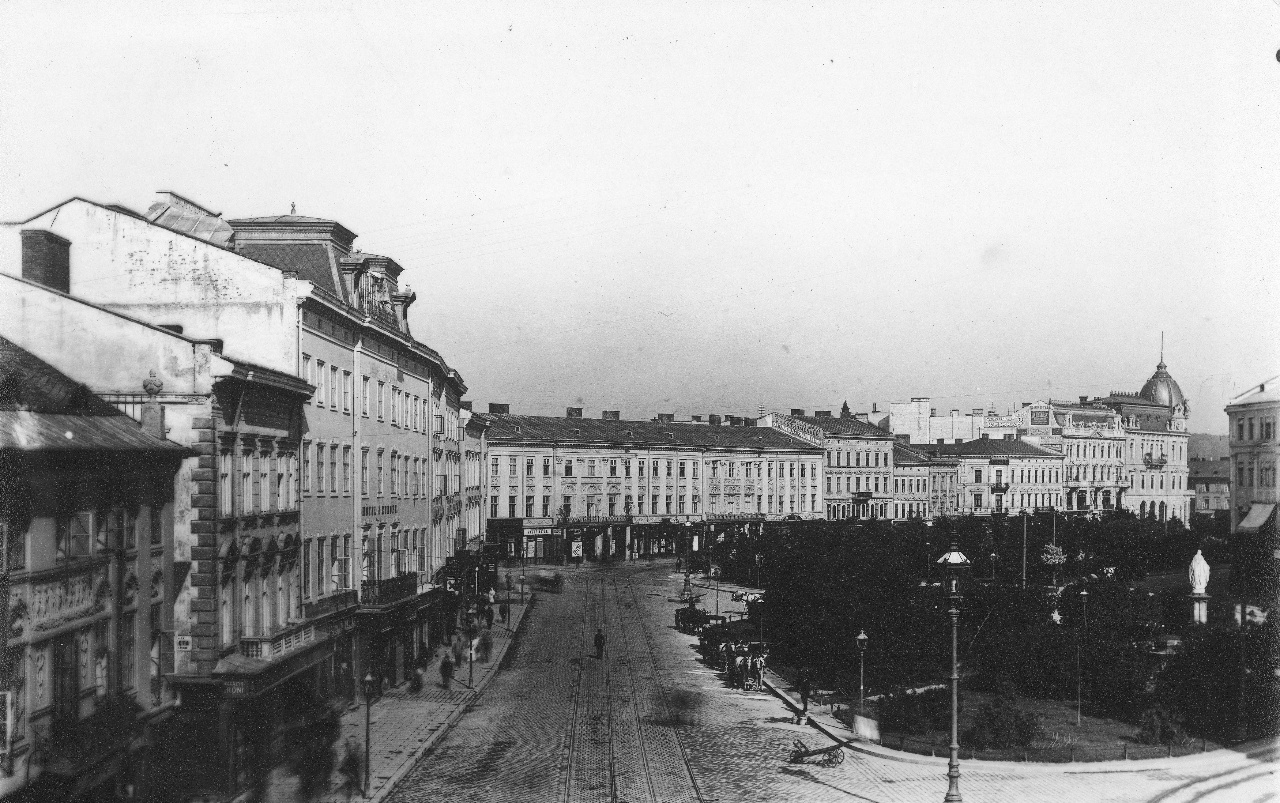 Марійська площа. Львів, 1880-ті рр.
