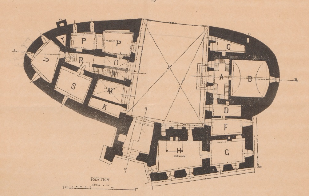 Олеський замок, 1891 р.