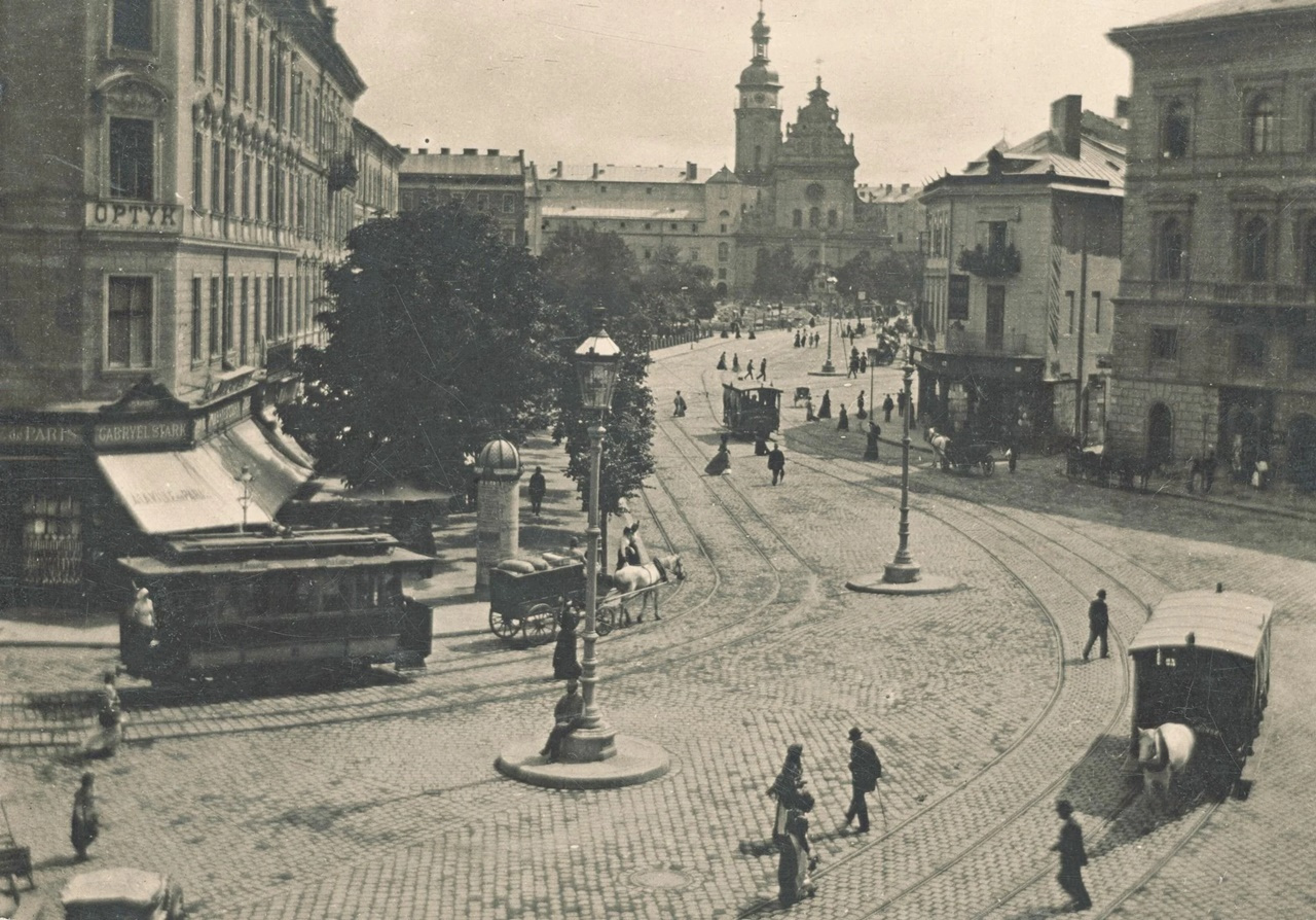 Кінний трамвай у Львові. Фото Мандрівка старим кордоном/Facebook