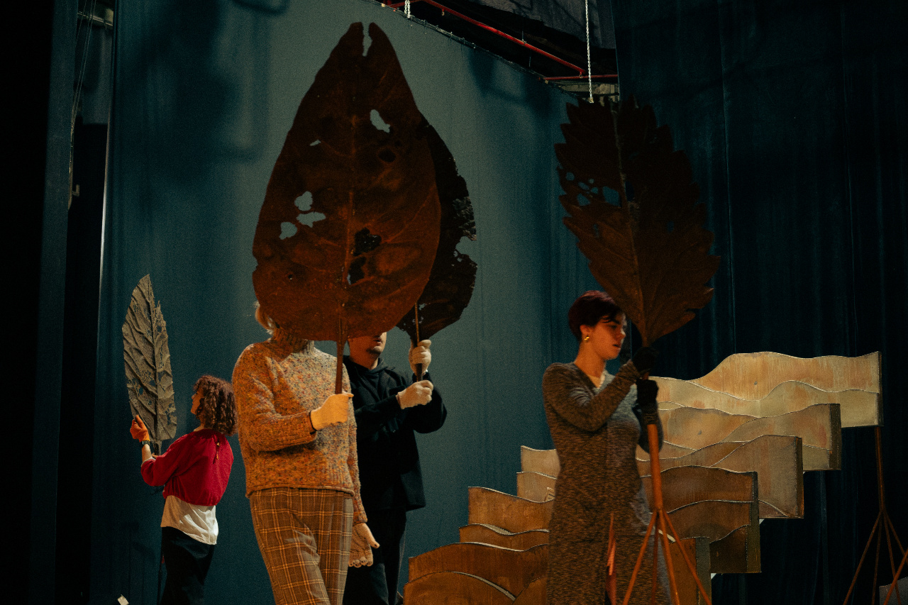 Фото Христини Куч з репетиції вистави «Божественна комедія»