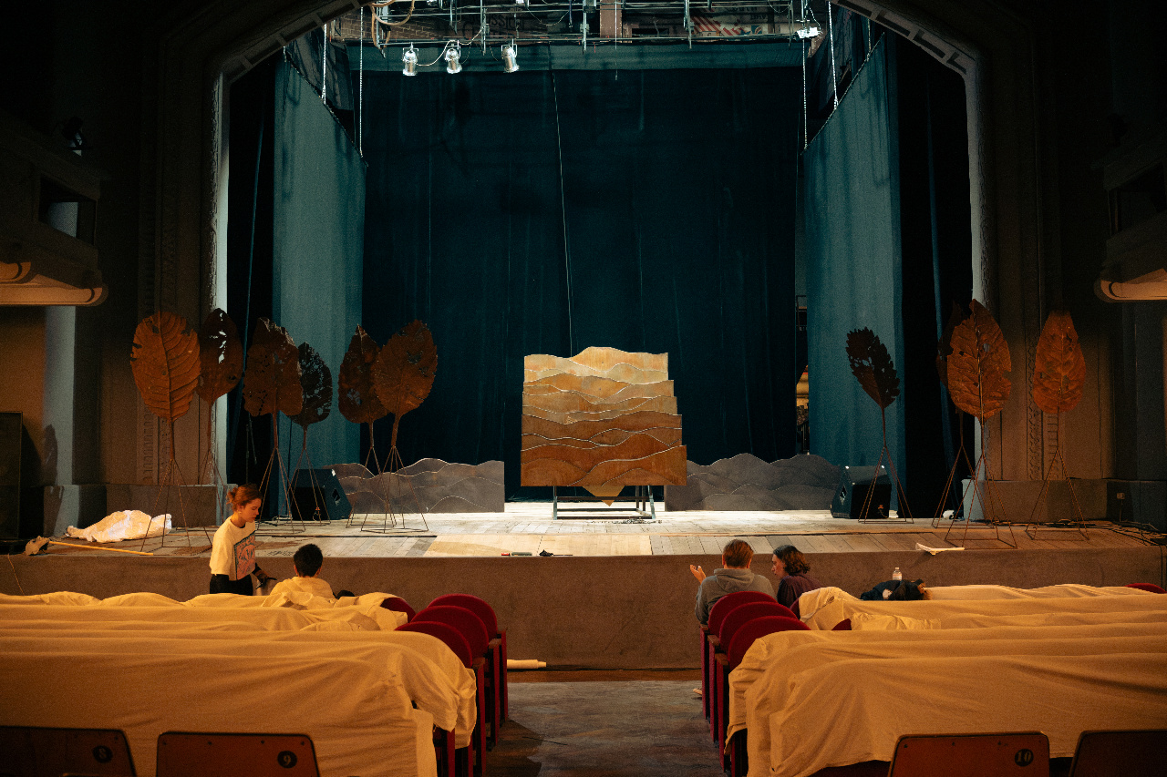 Фото Христини Куч з репетиції вистави «Божественна комедія»