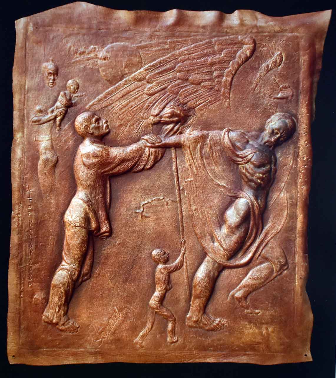 Ігор Копчик. Дорога до Храму. 2003. Тиснена шкіра.