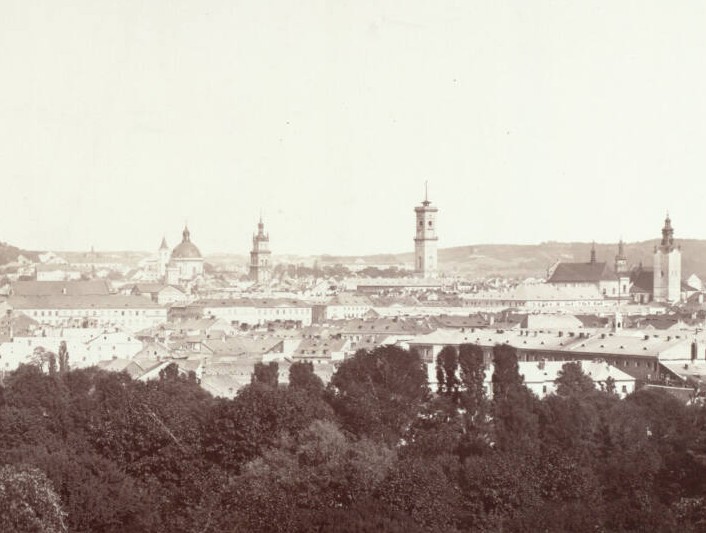Панорама Львова, 1872 р. Фотограф Франц фон Райзінґер
